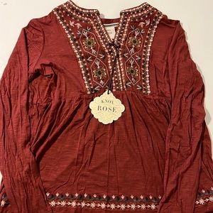 Knox Rose Women's Long Sleeve Knit Top Size S